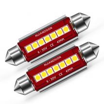 2pcs Led Festoon Light 28/31/36/39/42/44mm C5W C10W Canbus Car Truck 6v 12v 24v Moto Auto Interior Dome Lamp License Plate Bulb