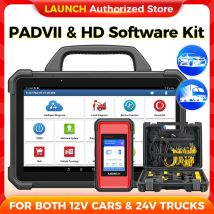 X-431 PAD7 & Heavy Duty Software Kit LAUNCH 12V Auto 24V LKW Diagnosetool Kfz-Scanner Auto Scan Autoscanner Diagnose