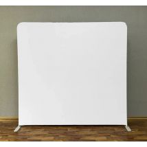 Mehofond Benutzerdefinierter Hintergrund, doppelseitige Abdeckung, schlichte weiße quadratische Wand, Kindergeburtstag, Party, Hochzeit, rechteckiger Reißverschluss, Fotostudio