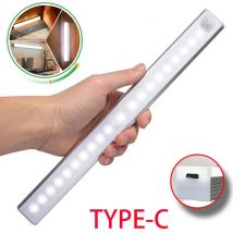 Lampka z czujnikiem ruchu Bezprzewodowa lampka nocna LED typu C Lampka z możliwością ładowania
