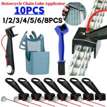 Lubricant Straw Holder Positioner Applicator Motorcycle Chain Lube Oiler Mess-Free Chain Wax Motorcycle Chain Cleaner Attachment