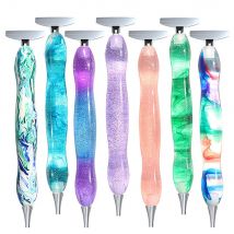 Neues Diamant-Malstift-Set und 6 multifunktionale Metallstiftspitzen, entworfen für Diamantkunst, mit dickerem Material für Erwachsene.