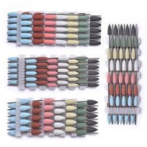 10Pcs Silikon Nagel Bohrer Gummi Fräser Set Für Maniküre Pediküre Bohrer Nagel Puffer Polierer Grinder Häutchen Schneider