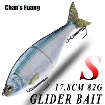 Chan's Huang Big Game 7 Zoll 2,89 Unzen künstlicher sinkender Gleitköder, sinkender harter Schieberköder, einzelne Gelenk-Swimbait-Angelköder