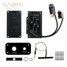 NAOMI Elektrische Violine Geige Pickup Piezo Preamp Aktive Tone Control System 3 Band Geige Brücke Sattel Wandler CV-210E SET