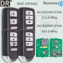 DR ID47 Chip ACJ932HK1210A 313.8MHz ACJ932HK1310A 433.9MHz Proximity Car Remote Key For Honda Accord Civic CR-V CR-Z Crosstour