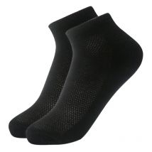 5 Pairs/Lot Cotton Men Business Black White Socks Thin Mesh Breathable Ankle Do Not Show Boat Short Plus Size EU38-47