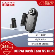 Kamera samochodowa DDPAI Dash Cam N5 Dual Front and Rear 4K Ultra HD NightVIS ADAS GPS Auto record