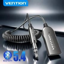Vention Bluetooth 5.4 Aux-Adapter, kabelloser Auto-Bluetooth-Empfänger, USB auf 3,5 mm Klinke, Audio, Musik, Mikrofon, Freisprecheinrichtung für Autolautsprecher