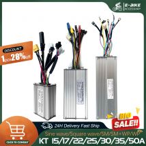 Elektrische Fahrrads teuerung 36V/48V 15a/17a/22a/25a/30a/50a kt quadratische Welle/Sinus-Steuerung E-Bike-Zubehör mit Licht funktion