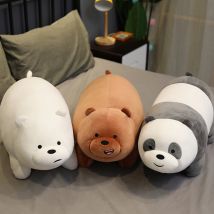The Bare Bears Peluche Grizzly Panda Ice Bear Toys bambola di pezza We Bare Bears Peluche Peluche Room Decor cuscino da comodino regali per bambini