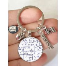 Nuovo regalo per il giorno dell'insegnante portachiavi accessori per portachiavi regalo per regalo di compleanno per insegnanti di matematica portachiavi con Formula matematica
