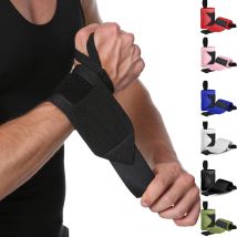 Fitness Muñequeras Levantamiento de pesas Gimnasio Muñequeras Entrenamiento cruzado Acolchado Pulgar Brace Correa Power Hand Support Bar Muñequera