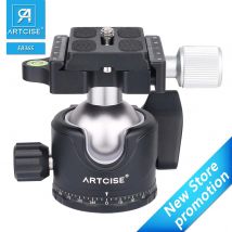 ARTCISE Testa per treppiede per fotocamera Video professionale a basso profilo con testa a sfera Arca Swiss Plate Testa per treppiede per monopiede treppiede DSLR