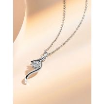 ATTAGEMS 100% 925 Sterling Silver Pendant DEF VVS Color Perfect Cutting Moissanite Gemstone Pendant Necklace Jewelry Wholesale