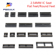 10 Stück IC-Sitz 6 8 14 16 20 24 28 32 40 Pin 2,54 mm Pin Pitch MCU-Sockel Chip-Basis IC-Sockel-Steckplatz