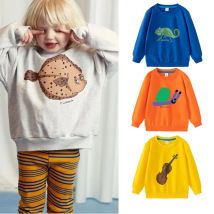 Kinder Sweatshirts Langarm Tops für Kinder Cartoon Jungen T-shirts Frühling Herbst Mädchen Pullover Kleinkind Outfits Baby T-shirts