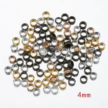 500 stücke Ende Crimp perlen mischen Farbe Big Hole Stopper Spacer Perlen