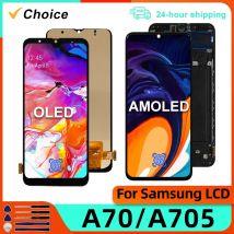 Wahl AMOLED Für Samsung Galaxy A70 Display A705F LCD Touch Screen Digitizer OLED Für Samsung A705 SM-A705F LCD Montage Teile