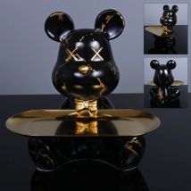 Bunte Bärenstatuen und Skulpturen Butler Figur Ornamente Innen Nordic Dekorative Zimmer Tischdekoration Harz Handwerk Geschenk