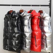 Herren Weste Jacke Winter Herbst Warm Ärmel Jacken Männlichen Mode Helle Weste Weste Paar Hoodies Mantel Kleidung MY621