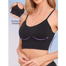 Atmungsaktive Rohr Top Fitness Top Frauen Nahtlose Yoga Bh Stoßfest Crop Top Push-up Sport Bh Gym Workout Top Schönheit Zurück Bh