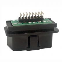 OBD 16 Pin Car Connector with PCB 8PIN Curved Needle 90 Degree OBD2 Male Curved Ternimal Connector 16pin OBD2 Diagnostic Plug