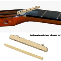 Professional 6 String Electric Guitar Nut Made Of Durable Brass With 2.5 3.5mm Adjustable String Height 24BD