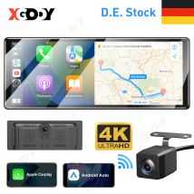 XGODY 11.3 "Wireless CarPlay e Android Auto Dash Cam ADAS 4K DVR Bluetooth Audio AUX Navigazione GPS Cruscotto Videoregistratore