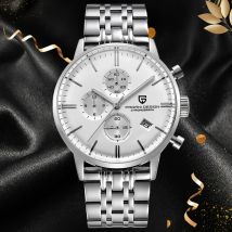 2023 Pagani Design Top Marke Uhr Herren Luxus wasserdichte Leder uhr Japan VK67 Sport Quarz Hand