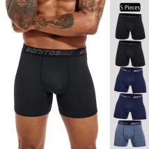 5 stücke Unterwäsche Mann Plus Größe männer Unterhosen Einfarbig Boxer Briefs Brief Elastische Bund Boxer Männer Höschen Shorts