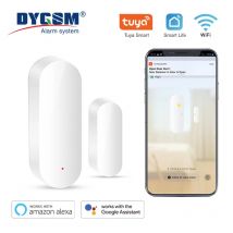 Tuya Smart WiFi Sensor de puerta Detector de cierre abierto Smartlife App Control Notificación Compatible con Alexa Google Home