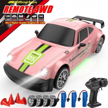 Ferngesteuertes Auto RC Drift Car 2,4 GHz 1:20 4WD 20 KM/H Hochgeschwindigkeitsfahrzeug mit LED-Leuchten Rennspielzeug für Kinder Kinder Erwachsene