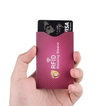 5Pcs Anti-Scan Card Sleeves Credit NFC RFID Card Protector Anti-magnetic Aluminum Foil RFID Blocking Bank Card Holder