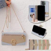 Mode Multifunktions-Brieftasche für Realme gt 6 6t Schutzhülle Flip Leder Umhängetasche mit Metall kette Schulter gurt