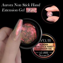 LILYCUTE 7 ml Aurora Non Stick Hand Verlängerung Gel Nagellack Für 3D Gestaltung Nail art Bunte Feste Harte Gel für Gefälschte Nagel