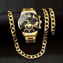 Mode Männliche Edelstahl Uhren Männer Business Quarzuhr Mann Casual Armbanduhr