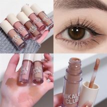 Dikalu Samt Nebel flüssige Lidschatten Tablett fein schimmern matt, um Cowhlang hockende Seidenraupen Glitter Highlights ins aufzuhellen