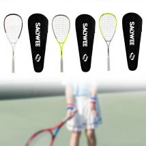 Squashschläger mit Carbonfaserrahmen, tropfenförmiger Squashschläger mit Tasche, Squash-Trainingspaddel für Parkreisen, Indoor-Anfänger