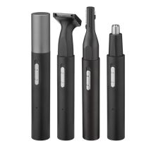 3 in 1 Electric Nose Hair Trimmer Aluminum Body USB Rechargeable Eyebrow Razor Portable Hair Remover for Cross-Border Use