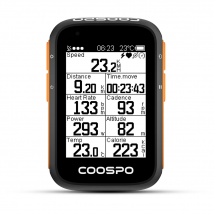 COOSPO BC200 Drahtloser Fahrradcomputer GPS-Fahrradtacho Radfahren Kilometerzähler 2,6 Zoll Bluetooth5.0 ANT+ APP Sync Slope Höhe
