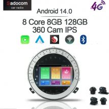 Wireless Carplay DSP 8GB 128GB 7 "Android 14.0 Autoradio Lettore multimediale Per BMW Mini Cooper R55 R56 R57 R58 R60 2007-2013