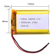 3.7V 10000mAh 1260110 Polymer Lithium Battery for Power Bank DIY GPS Real Capacity Large Capacity Li-ion Rechargeable Batteries