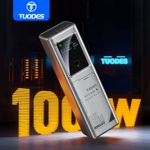 Tuodes PD 100W Power Bank Ricarica rapida 20000mAh Capacità batteria esterna Caricatore portatile per laptop iPhone Samsung Xiaomi