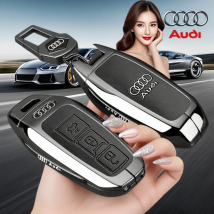 For Audi A3 A5L Q6 A6L A6 A7 Q7 Q3 Q5 New 2025 Accessories Zinc Alloy Car Smart Remote Key Case Cover Shell Holder Protector Fob