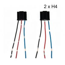 2 pz H4 3 Pin Auto faro di ricambio riparazione portalampada connettore spina presa filo H4 presa