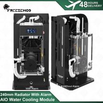 Mit Alarm AIO wassergekühltem Modul FREEZEMOD Wasserpumpe und Wassertank Integrierter 240-mm-Aluminiumkühler 12/24 V SLMZ-LS-240S