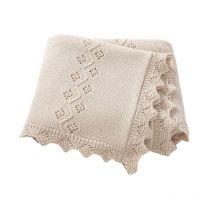 Newborn Baby Blanket Cotton Multi-use Knitted Infant Babies Boys Girls Sleeping Quilts Covers for Stroller 90*70cm Receiving Mat