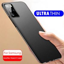 Custodia ultra sottile satinata per Samsung Galaxy S25 S24 S23 S22 S21 S20 S26 Ultra Plus FE Utr Cover posteriore in plastica dura carcasa Funda +