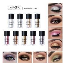 IMAGIC Neue Ankunft Glitter Lidschatten Metallic Lose Pulver Wasserdicht Schimmer Pigmente Farben Lidschatten Make-Up Kosmetik
